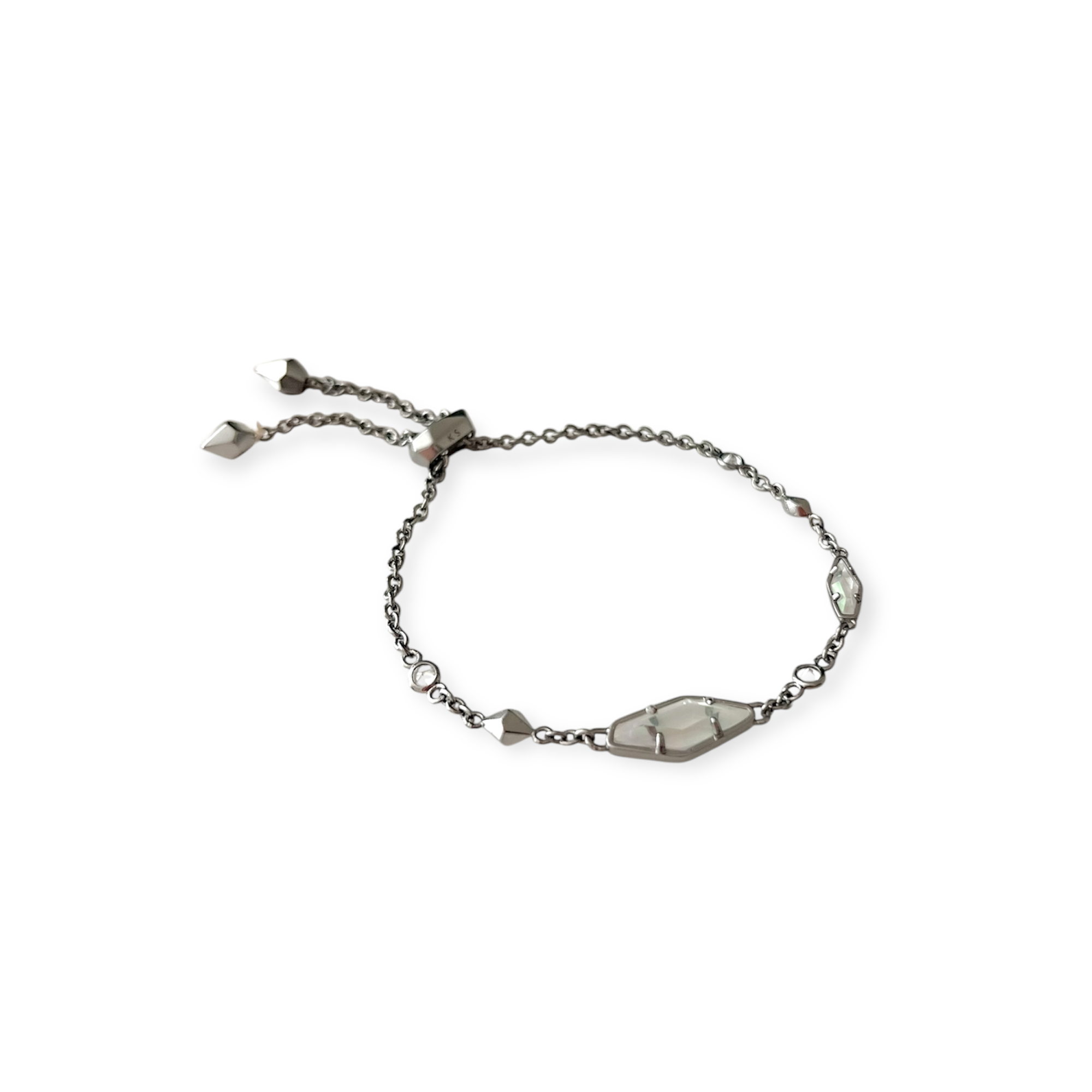 Kendra Scott Deb Hematite Bracelet in Iridescent Crystal