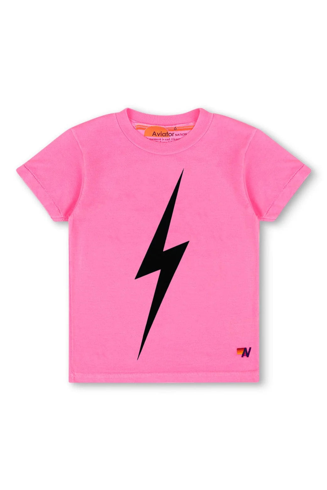 Kids Bolt Tee - Neon Pink