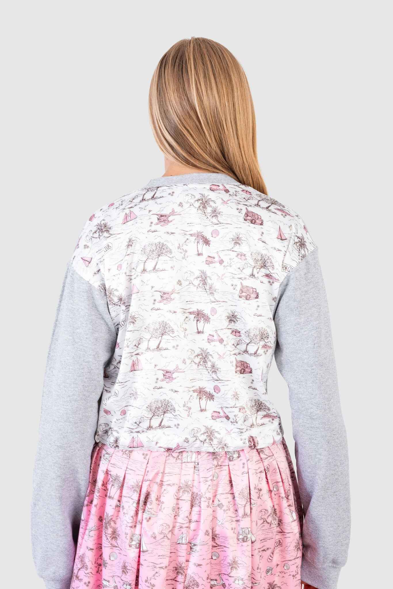Koch Chase Crop Le Beach Toile Sweatshirt