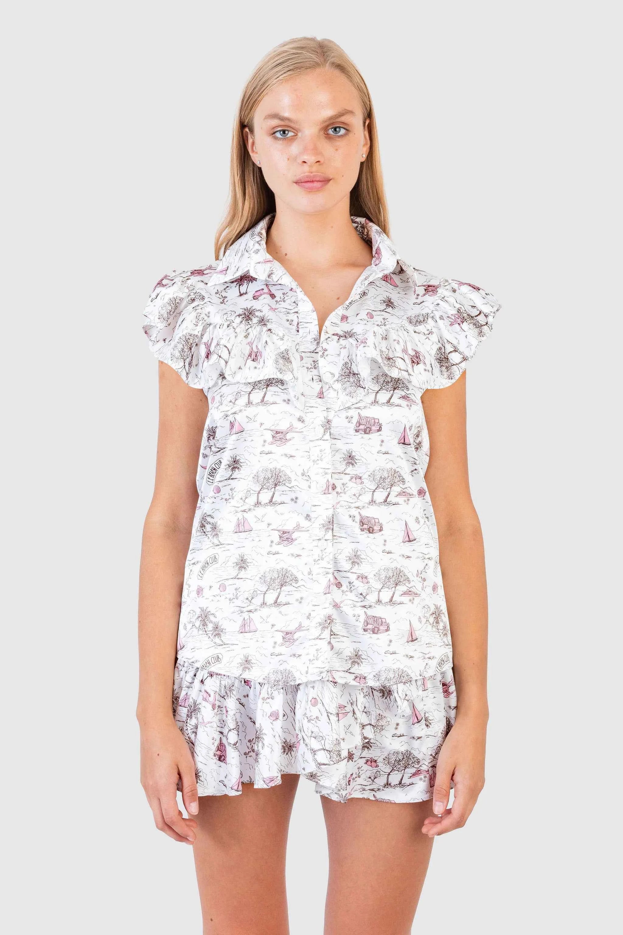 Koch Layla Top Le Beach Club Toile White