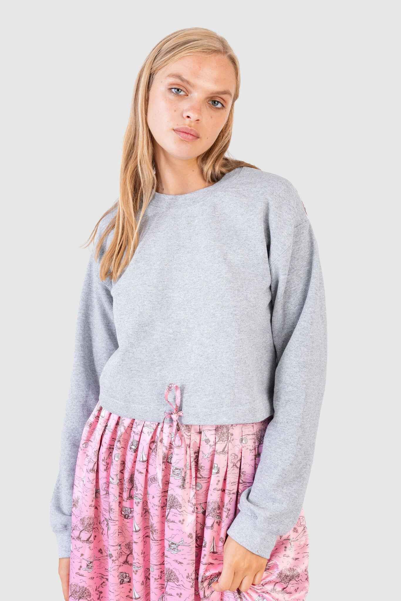 Koch Chase Crop Le Beach Toile Sweatshirt