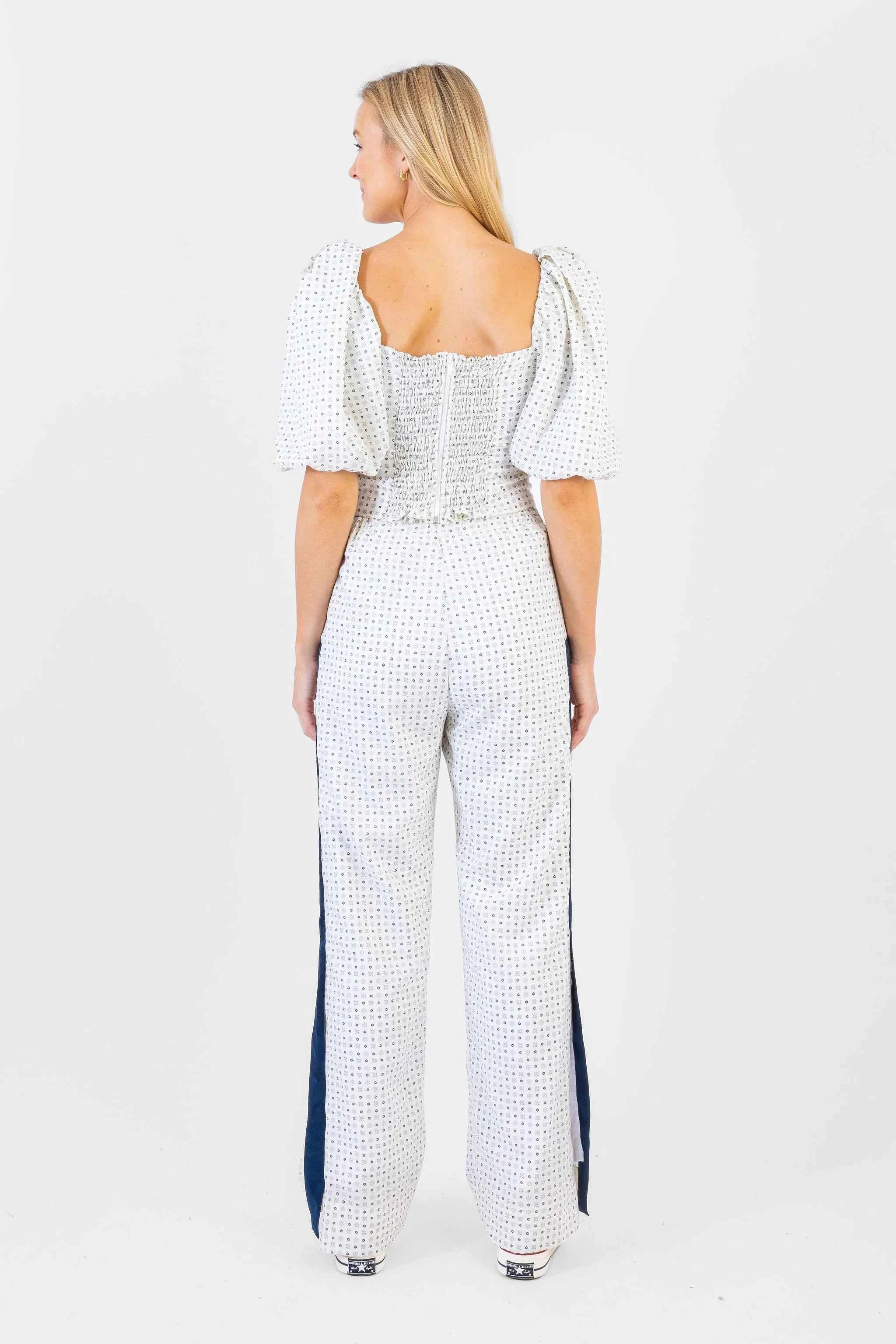 Koch Logan Top Navy & Grey Tile