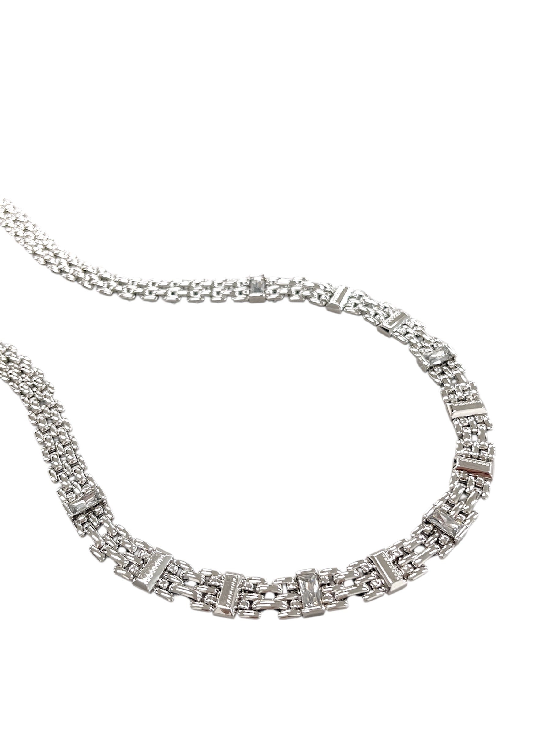 Lesley Chain Necklace in Silver