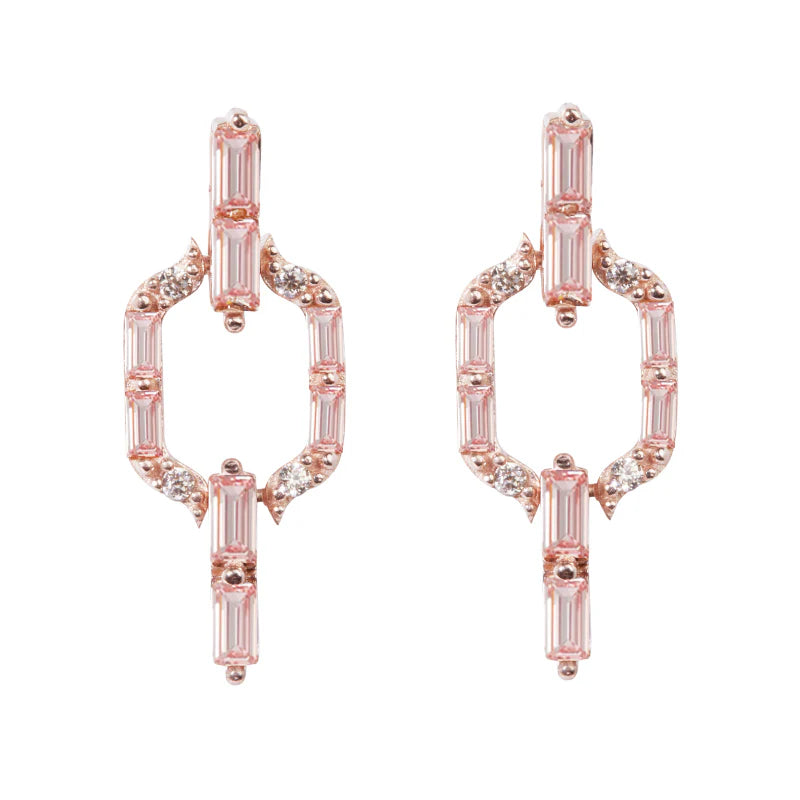 Liam Earrings Rose Gold - Bella's House Tulsa