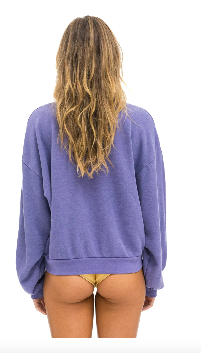 Logo Crew Sweatshirt Relaxed Lavender - Bella's House Tulsa