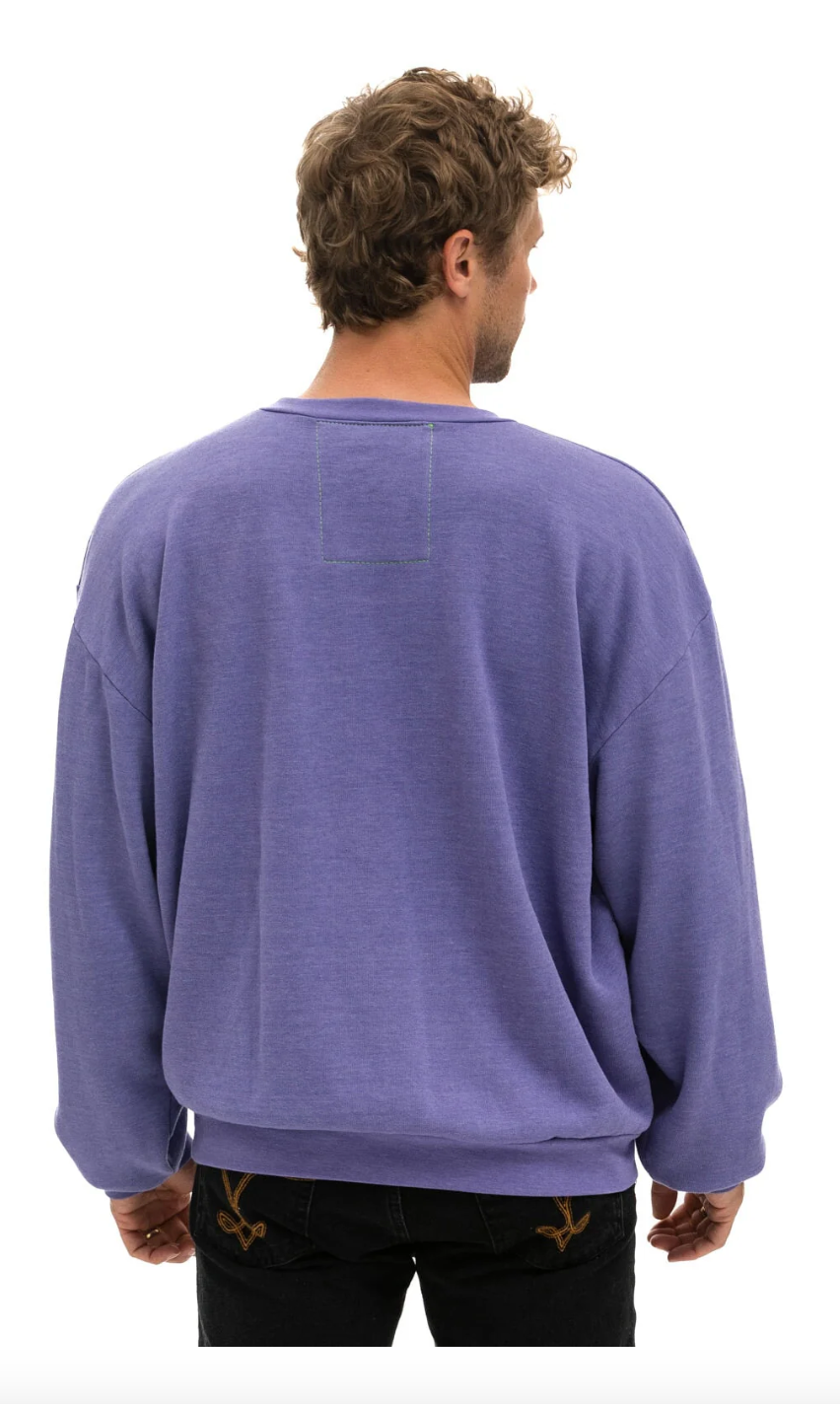 Logo Crew Sweatshirt Relaxed Lavender - Bella's House Tulsa