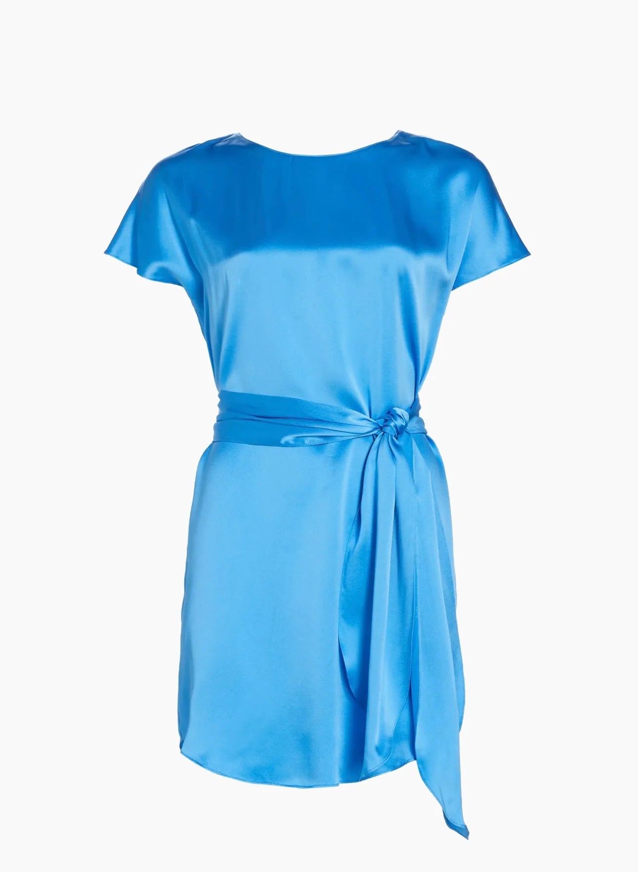 Lucita Silk Dress In Blue Jay