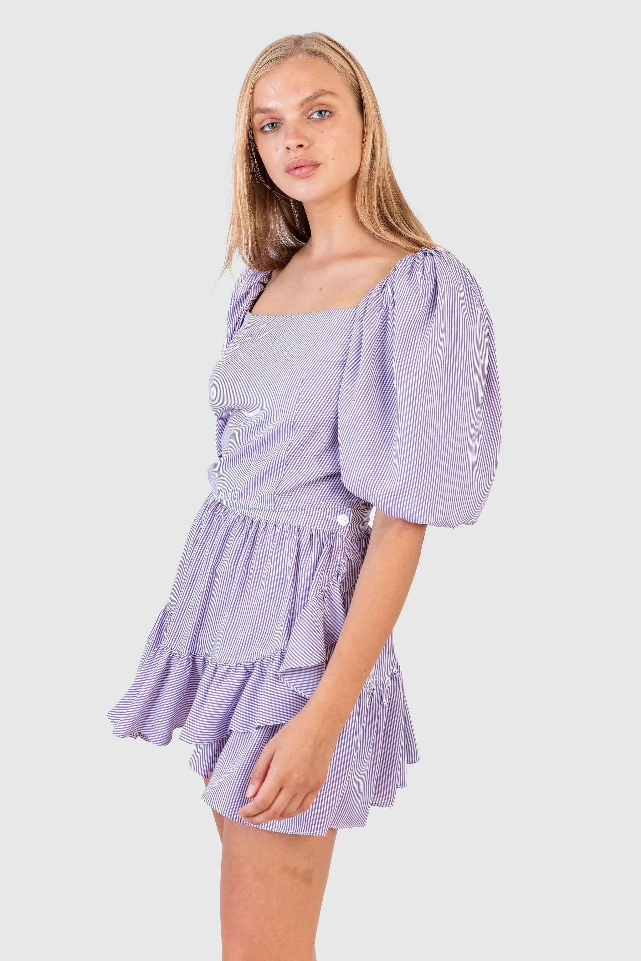 Koch Georgie Skirt Purple Stripe