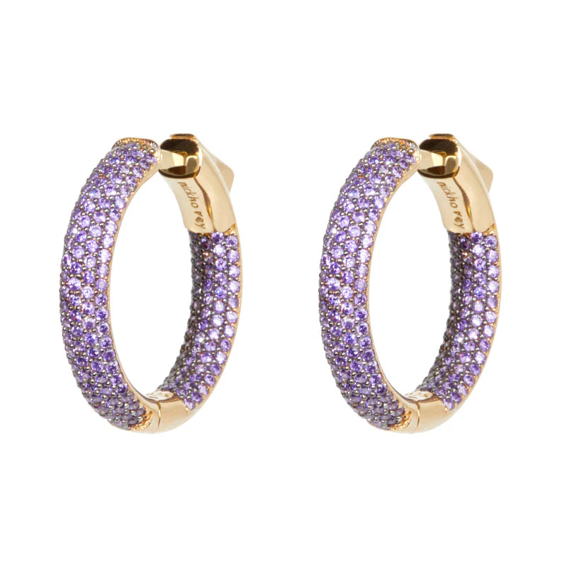 Mini Tire Hoop Purple Crystals - Bella's House Tulsa