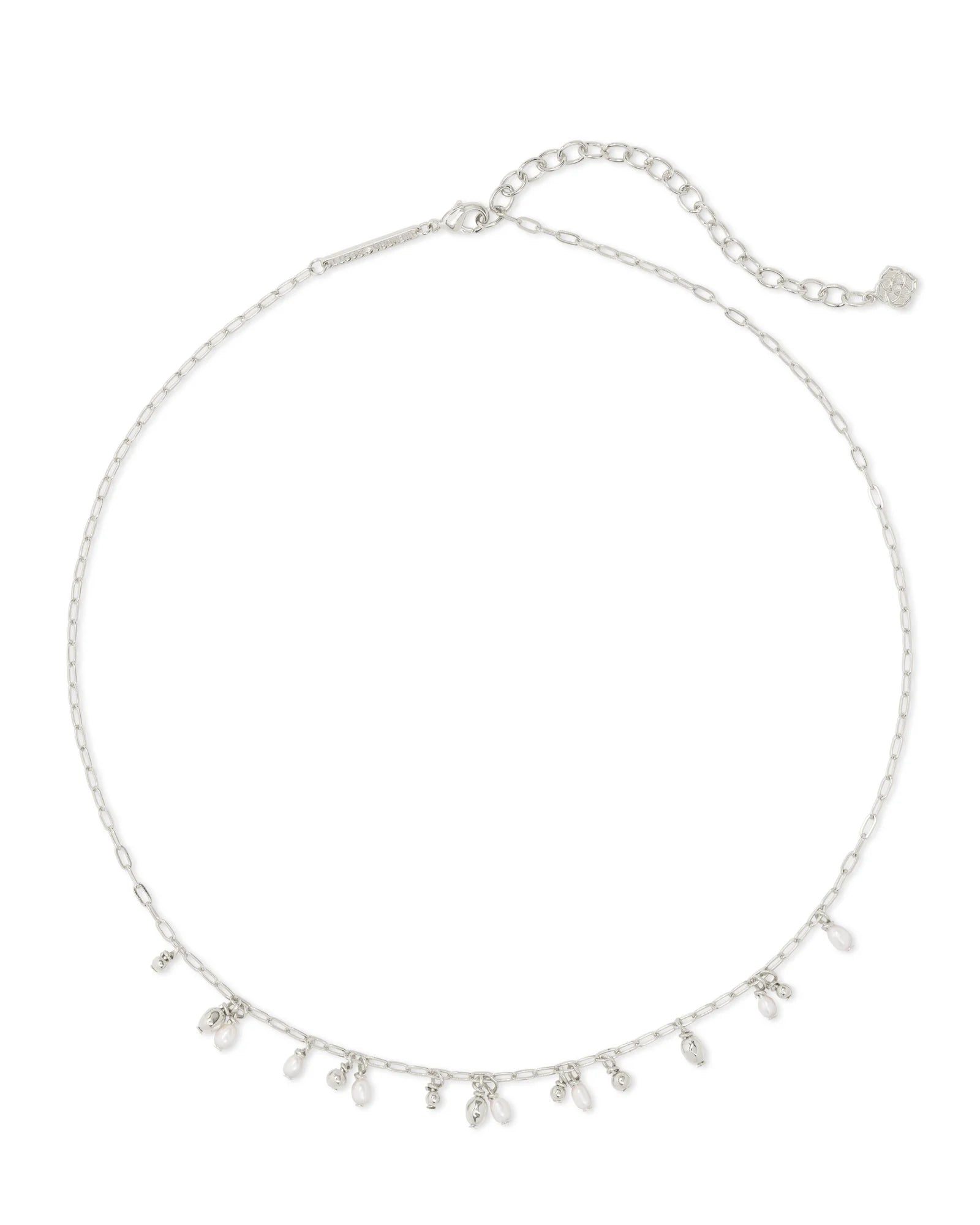 Mollie Silver Choker Necklace in Freshwater Cultured Pearl