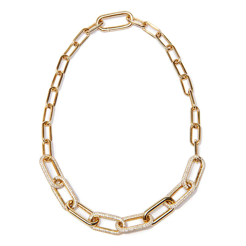 Link Collar Necklace Gold - Bella's House Tulsa