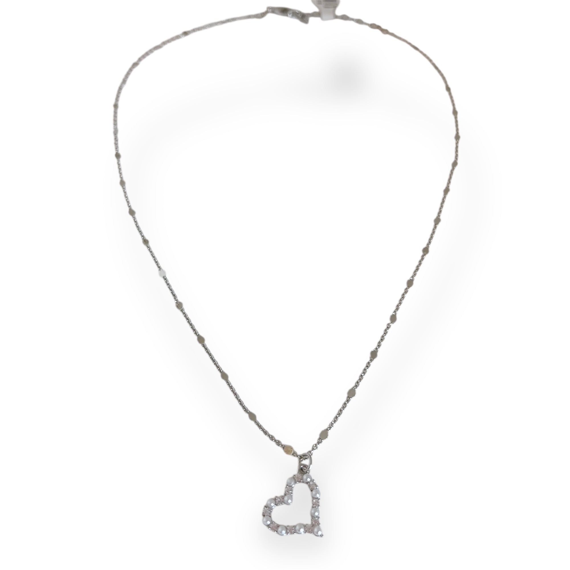 Pearl Heart Pendant Necklace
