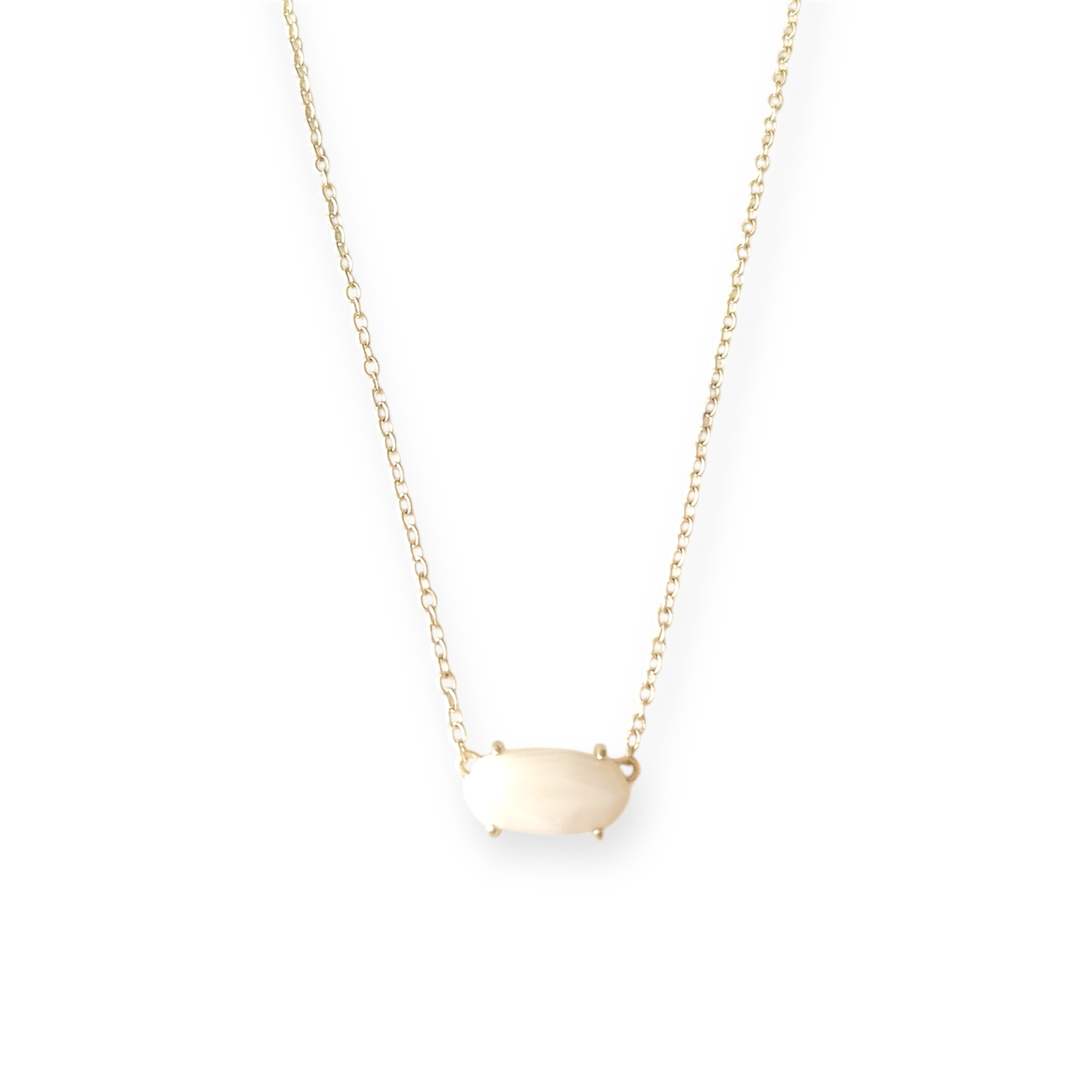 Ever Gold Pendant Necklace Ivory Mother of Pearl