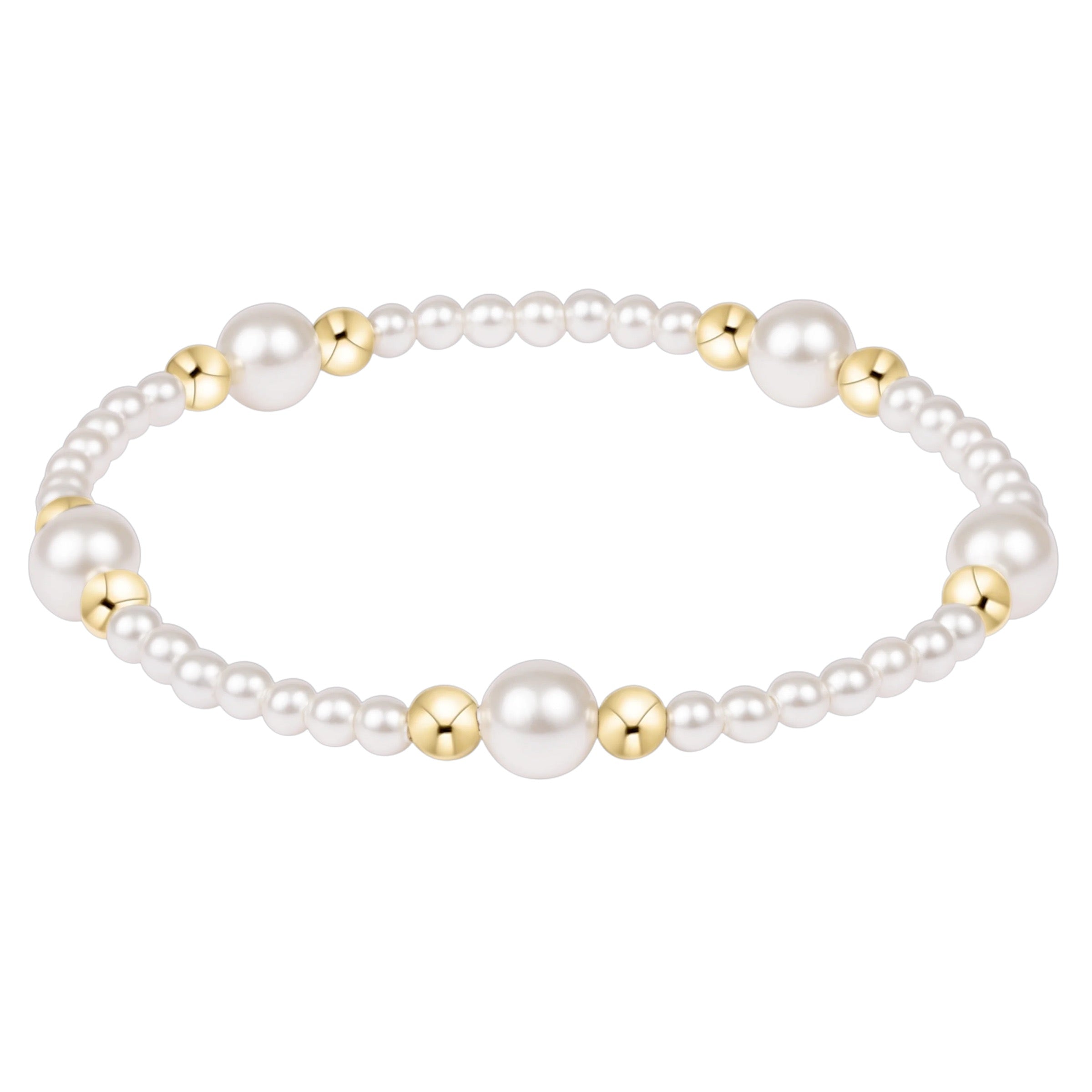 Purpose Gold 6mm Pearl Bracelet -pearl