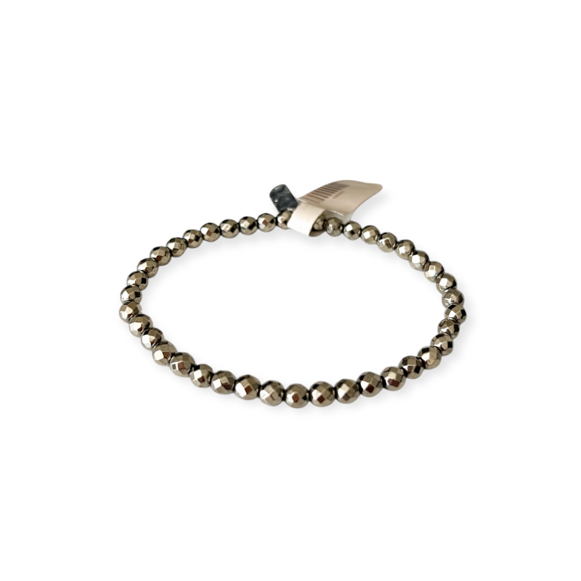 Silver Stretch Mini Bead Bracelet