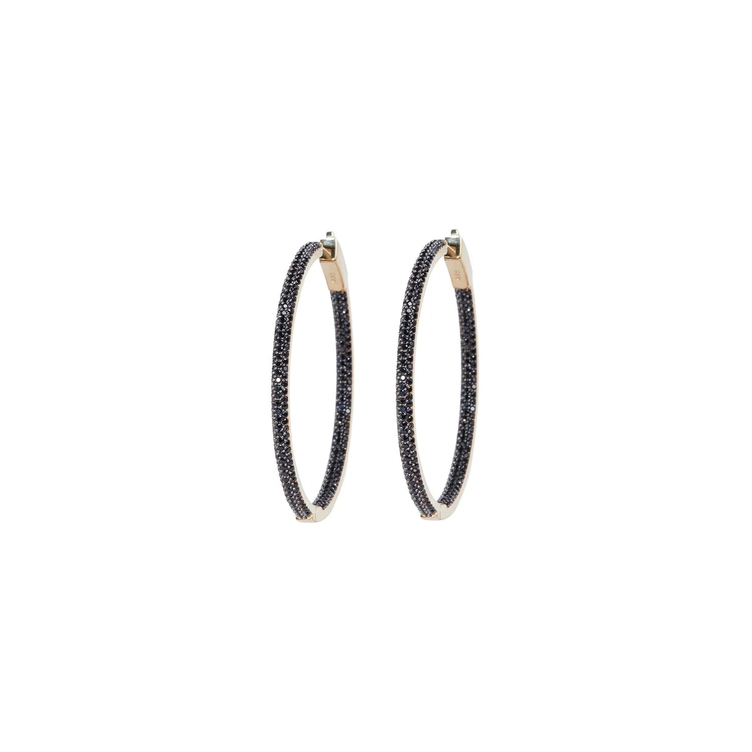 Slim Tire Hoop Black Crystals - Bella's House Tulsa
