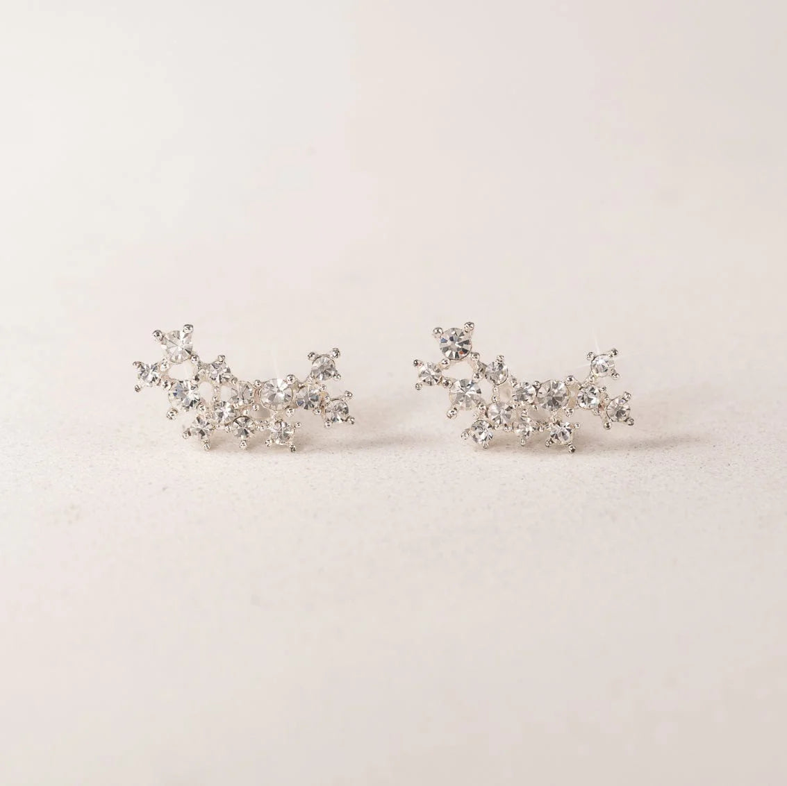 Stardust Climber Earrings Silver