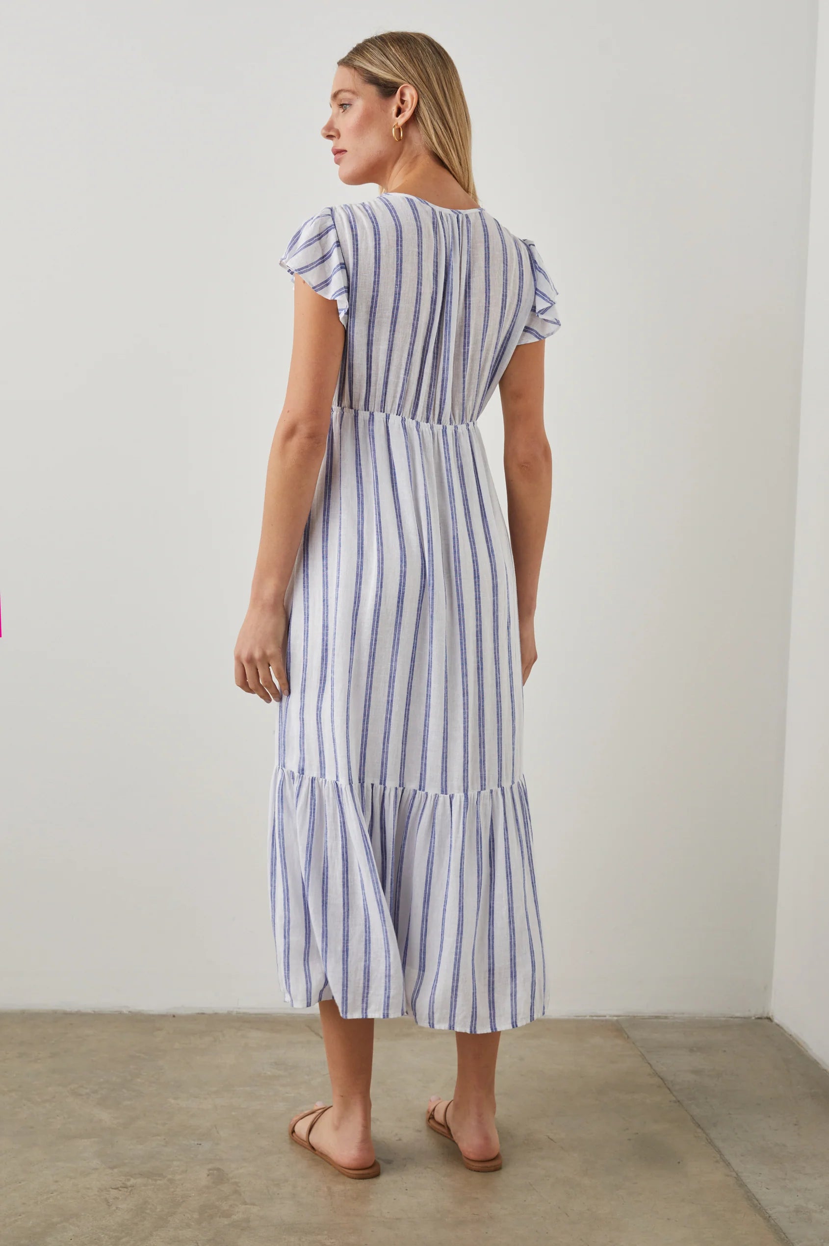 Tina Dress Villa Stripe - Bella's House Tulsa