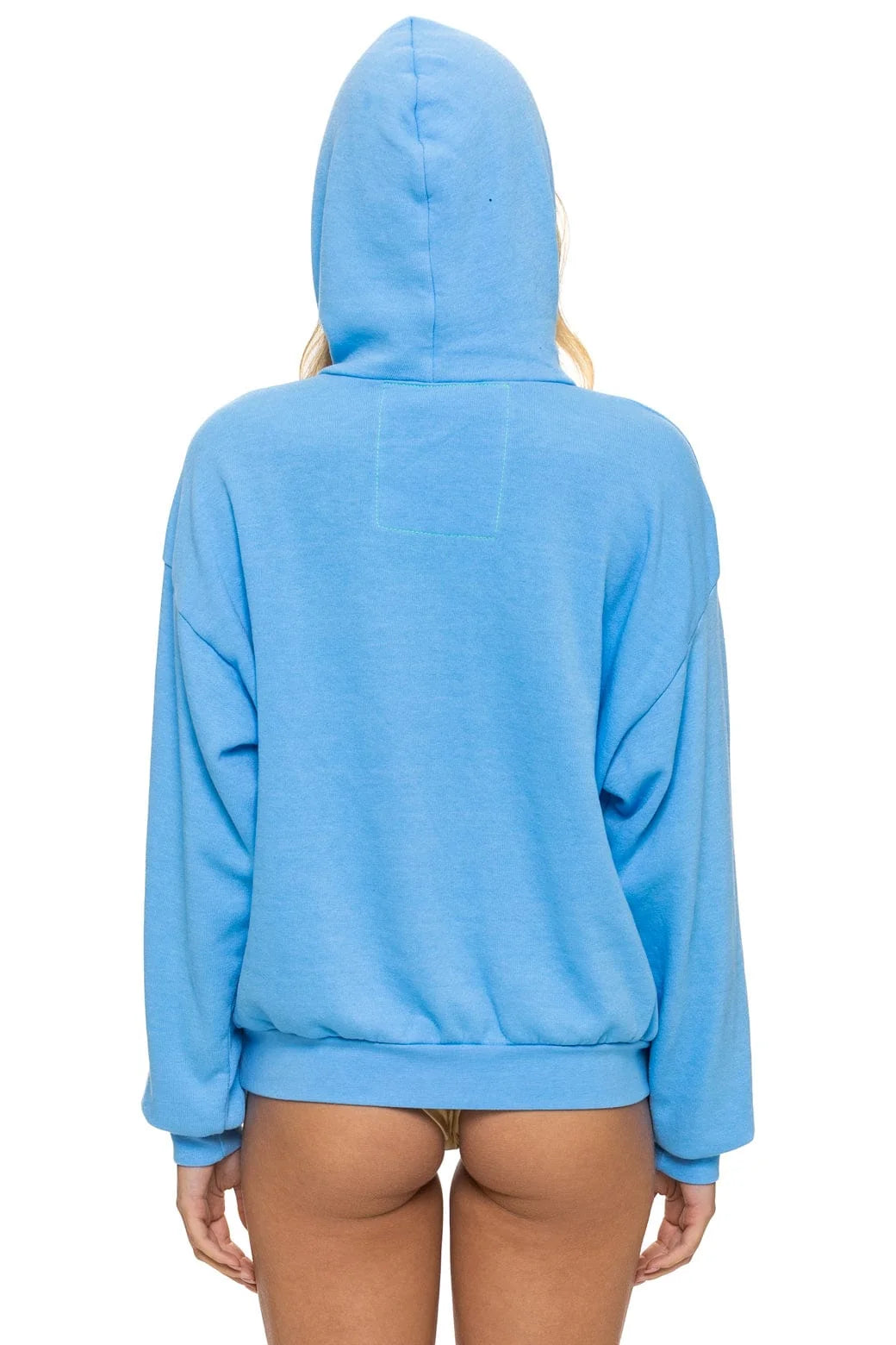 Mountain Stitch Chevron Pullover Hoodie- Sky