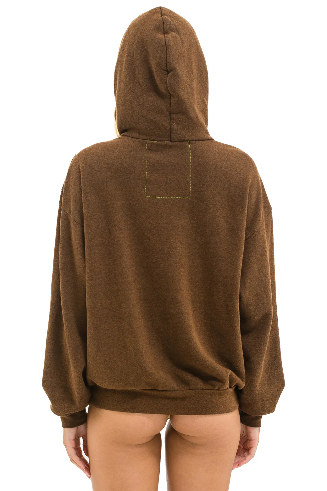 Wave Stripe 4 Pullover Hoodie Relaxed Chocolate Espresso