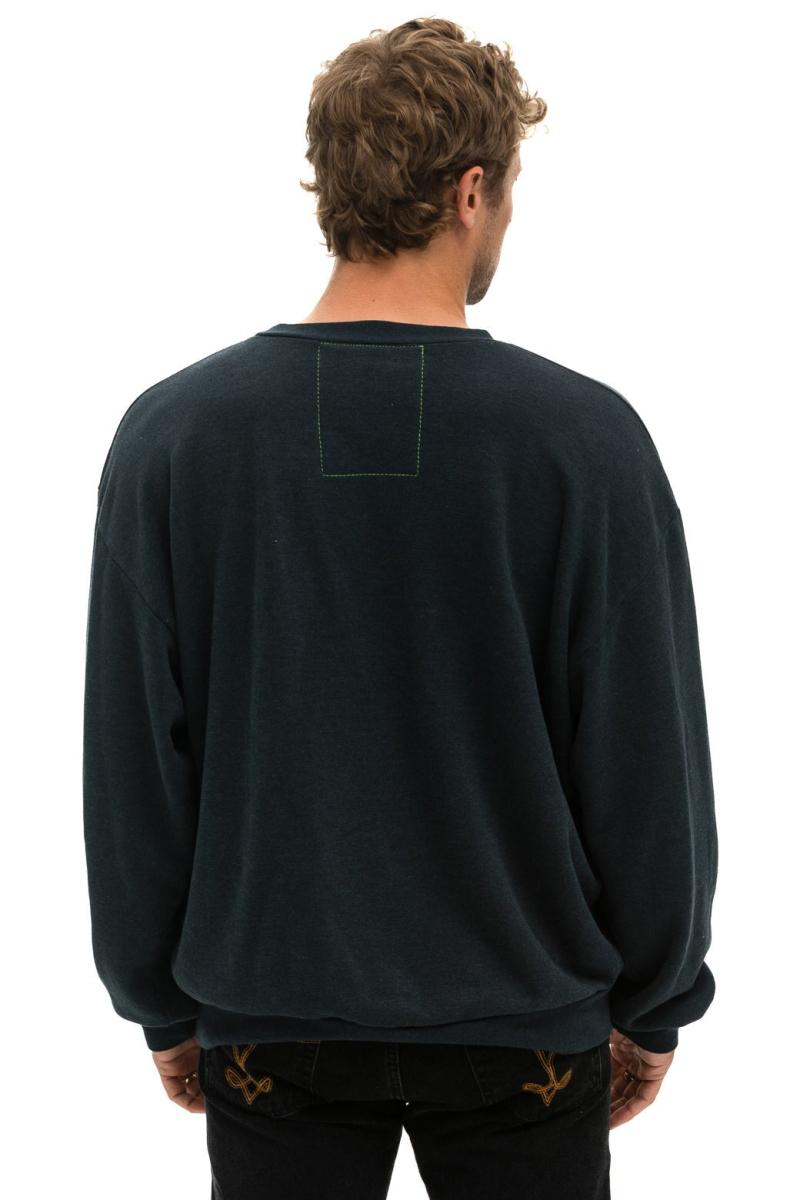 Bolt 2 Relaxed Crew Sweatshirt Charcoal Pink - Bella's House Tulsa