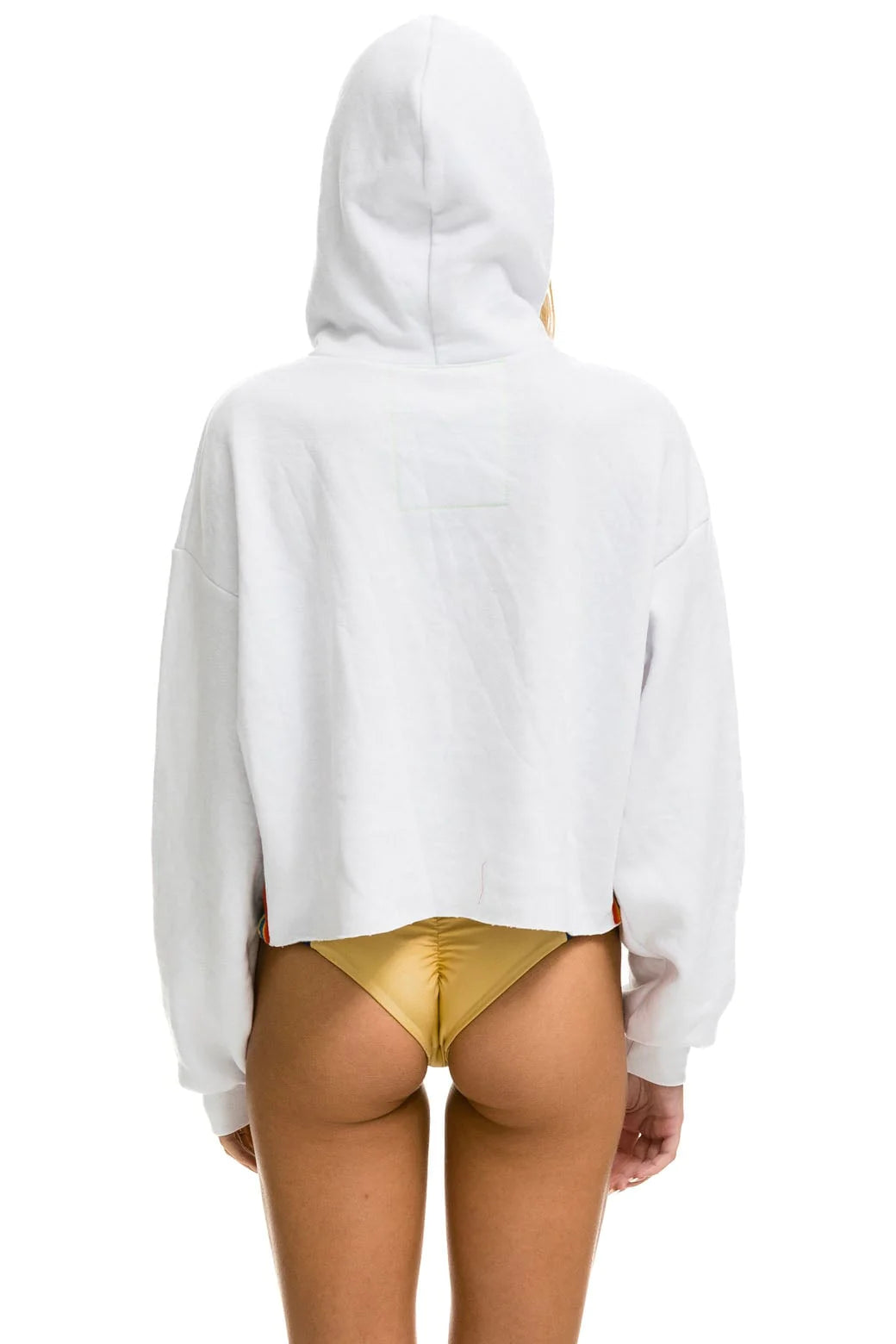 Bolt Stripe Relaxed Hoodie White