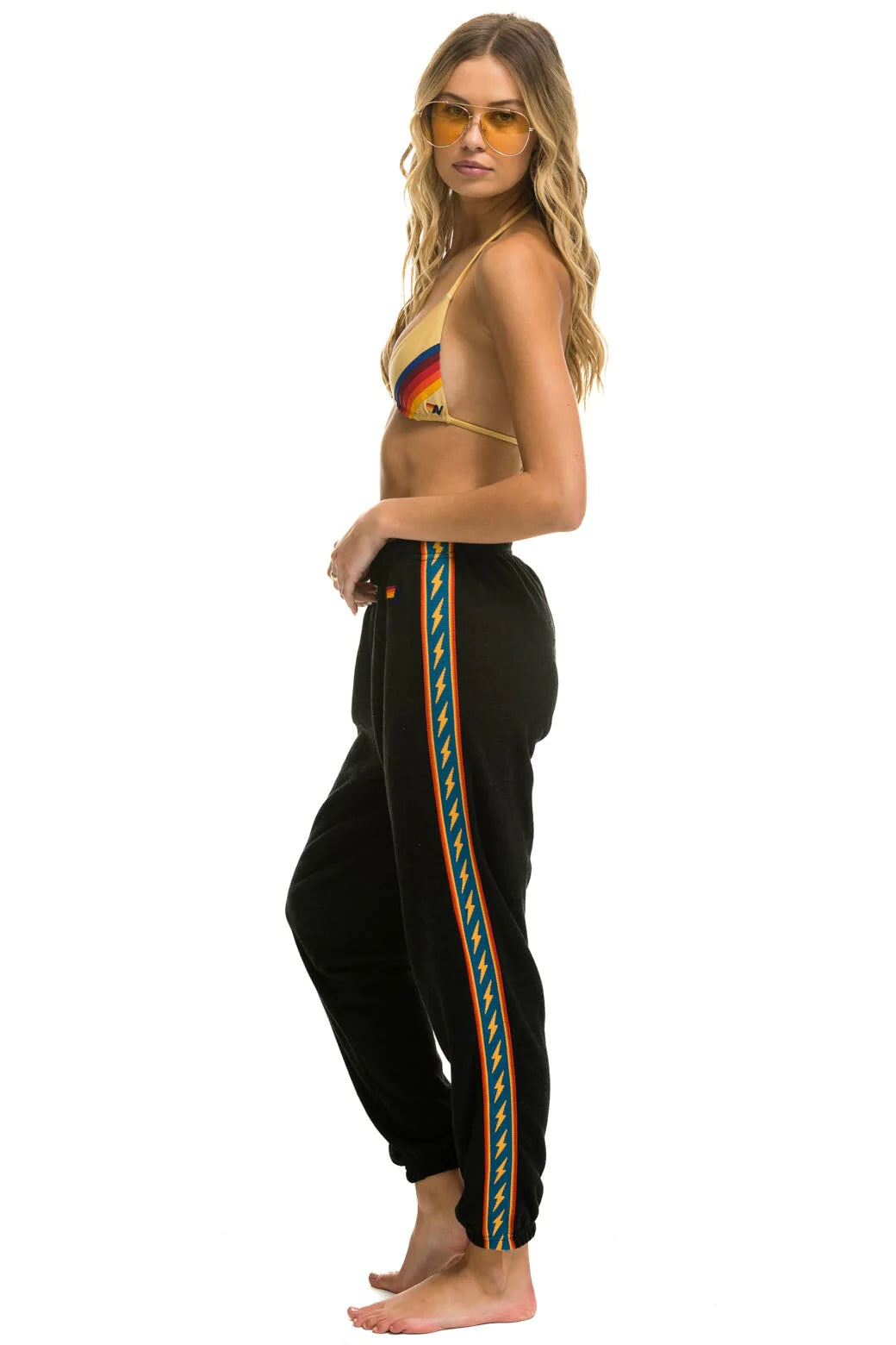 Bolt Stripe Sweatpant Black