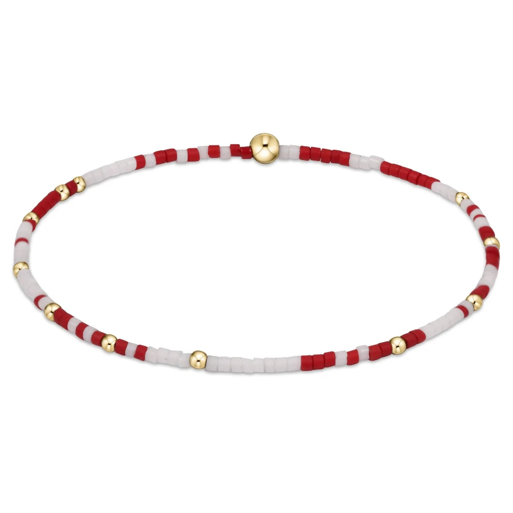Gameday Hope Unwritten Bracelet - Crimson- White - Bella's House Tulsa