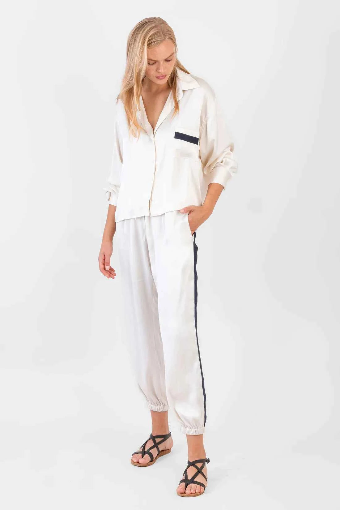 Koch Hunter Pants Ivory Poly Satin