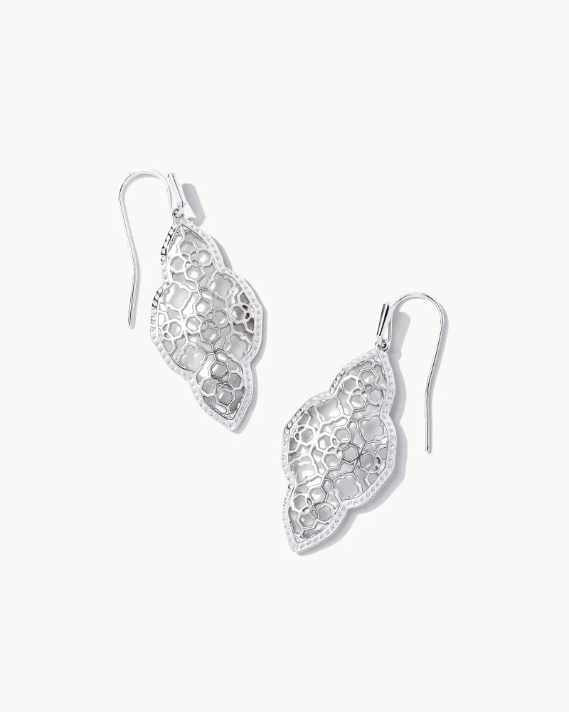 Abbie Drop Earrings in Silver