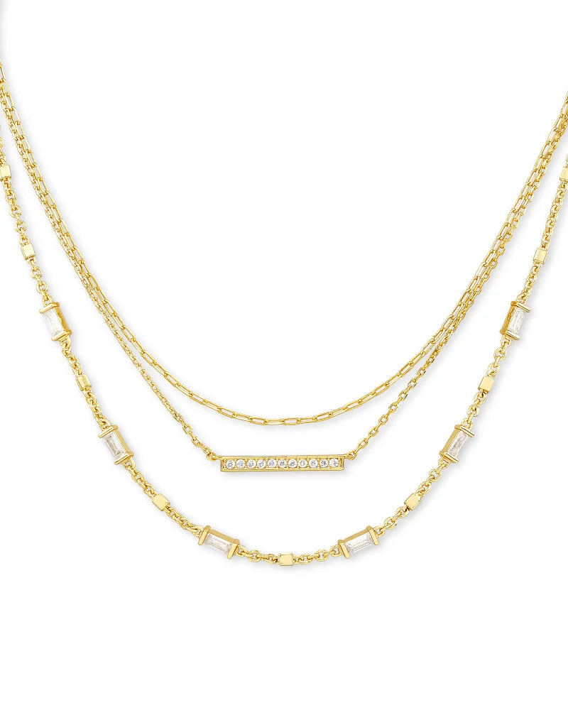 Addison Multi Strand Gold Necklace