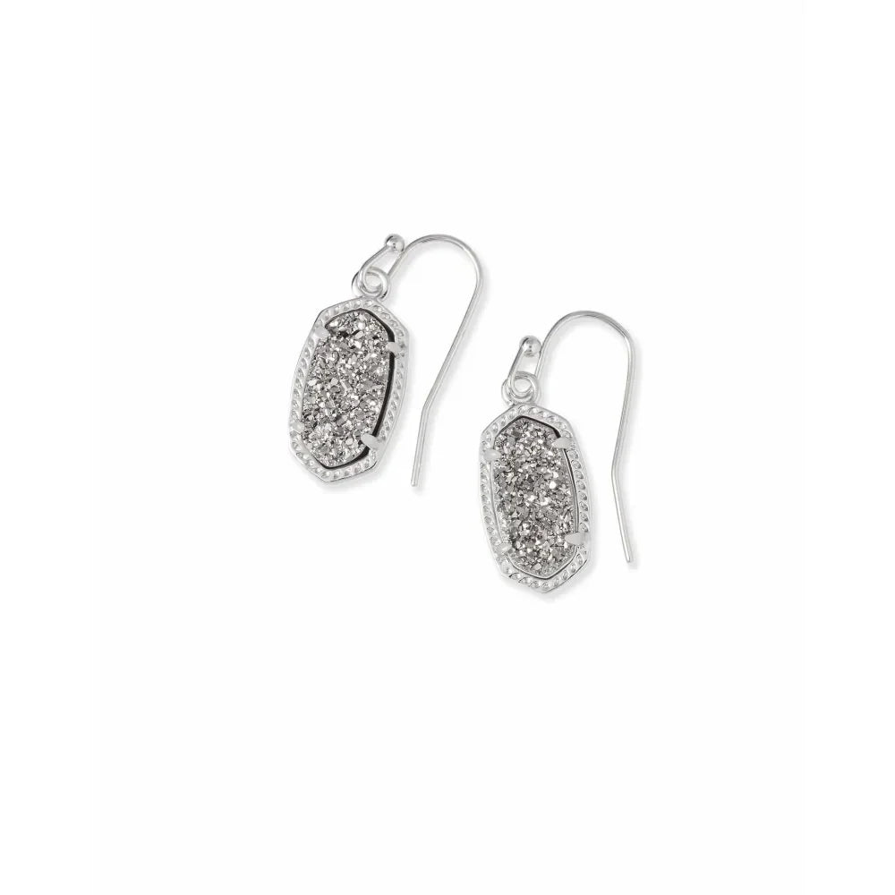Lee Platinum Drusy Earrings - Bella's House Tulsa