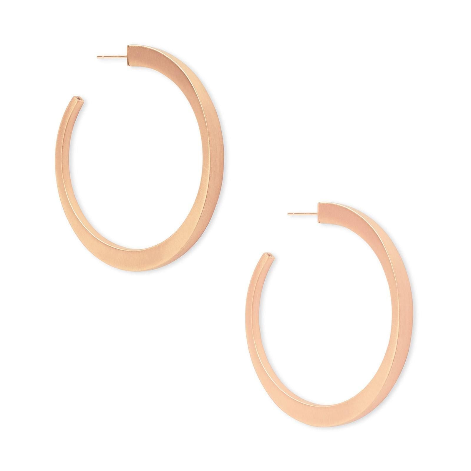 Avi Rose Gold Hoop Earrings - Bella's House Tulsa