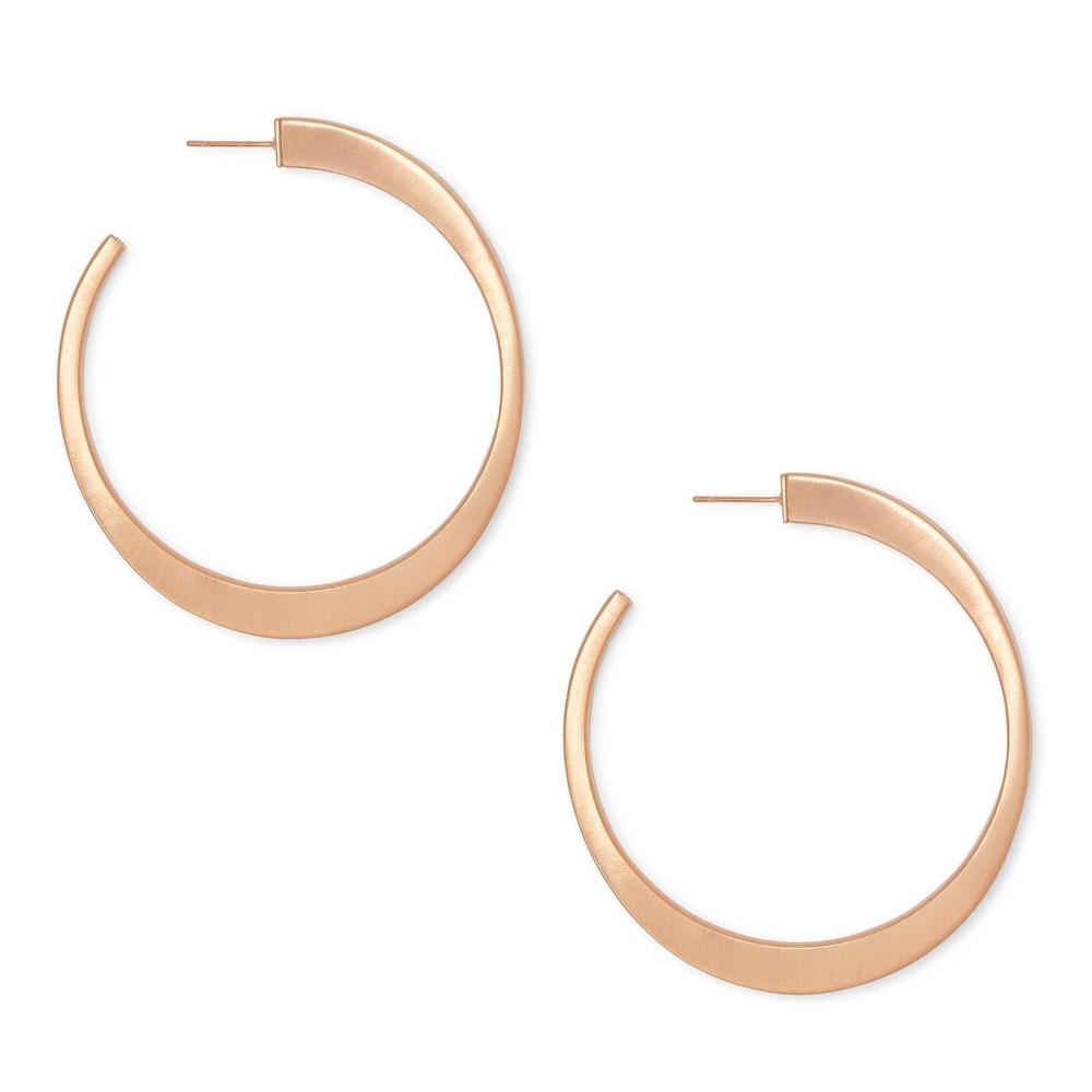 Avi Rose Gold Hoop Earrings - Bella's House Tulsa