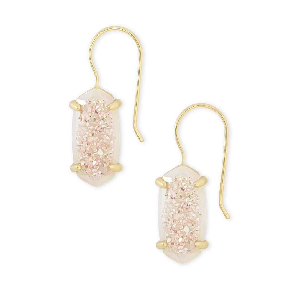 Harrison Iridescent Drusy Gold Earrings - Bella's House Tulsa