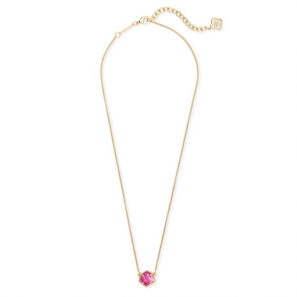 Jaxon Gold Short Strand Necklace in Azalea Illusion