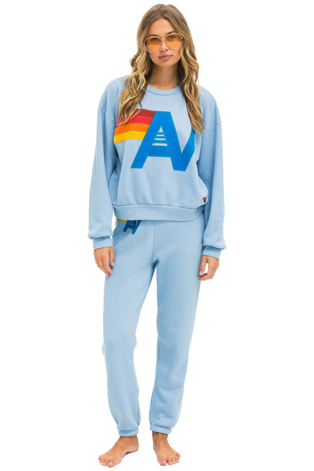 Logo Stitch Crew Sweatshirt Relaxed Ice - Bella's House Tulsa