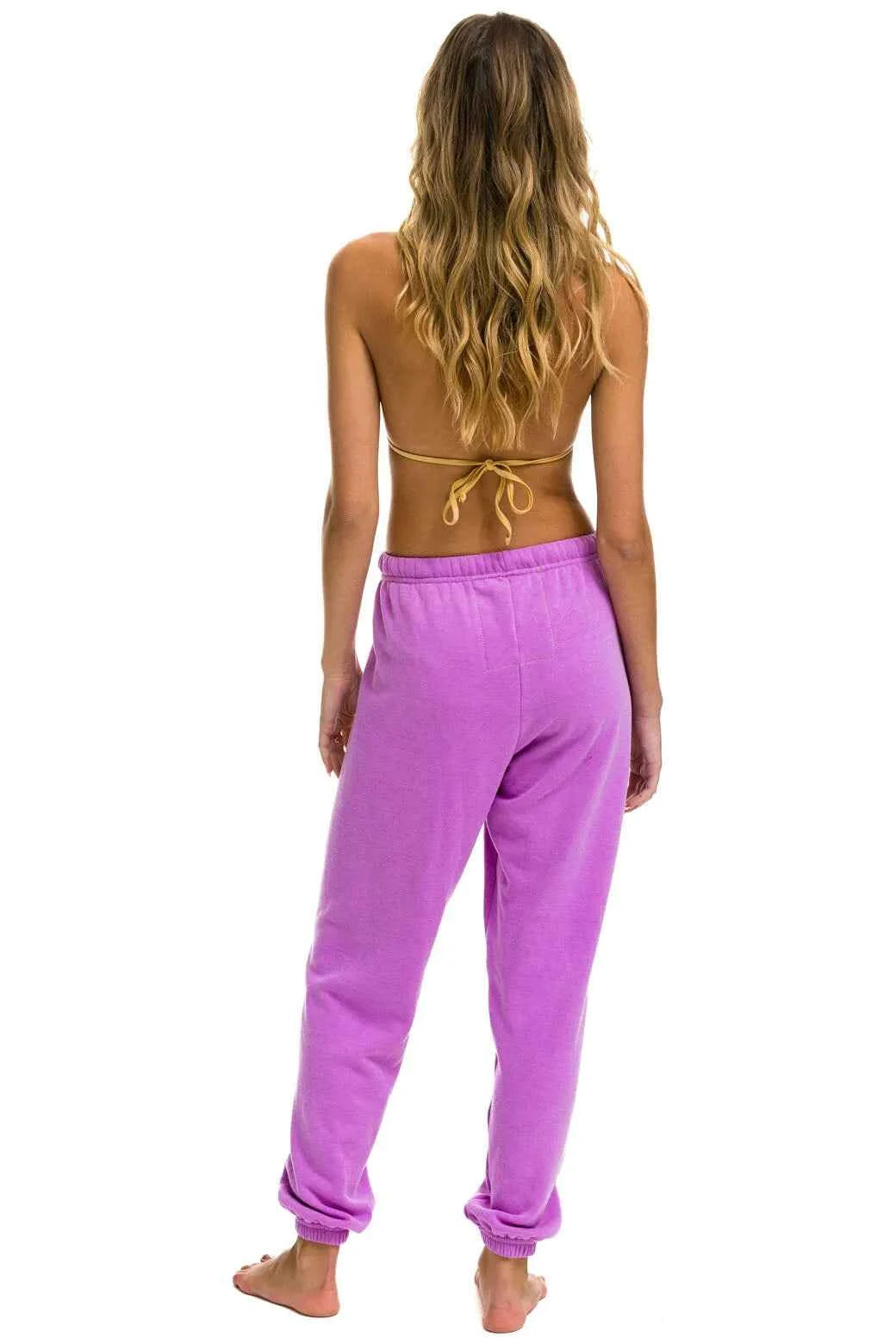 Logo Women's Sweatpants Neon Purple