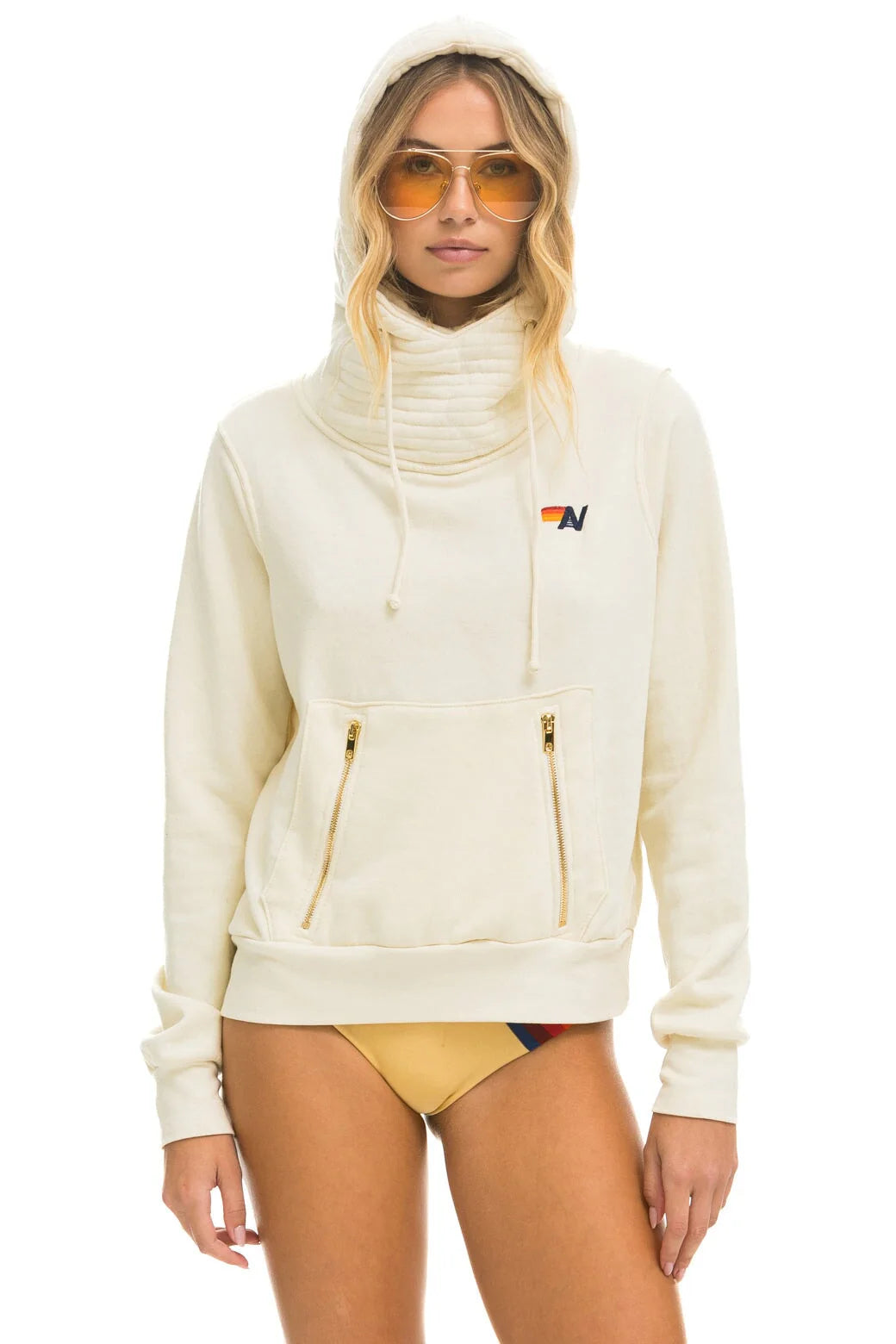Ninja Pullover Hoodie Vintage White