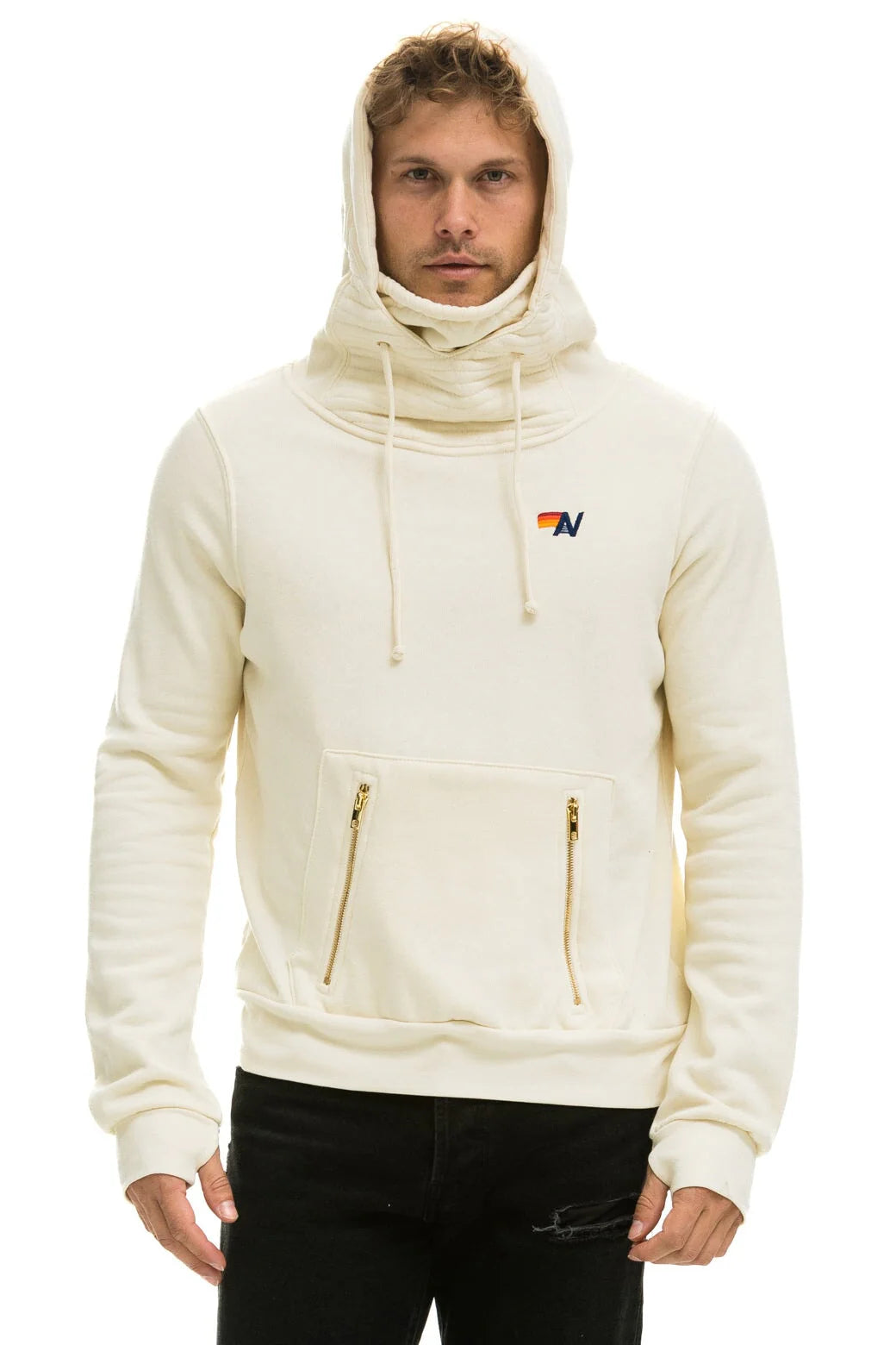 Ninja Pullover Hoodie Vintage White