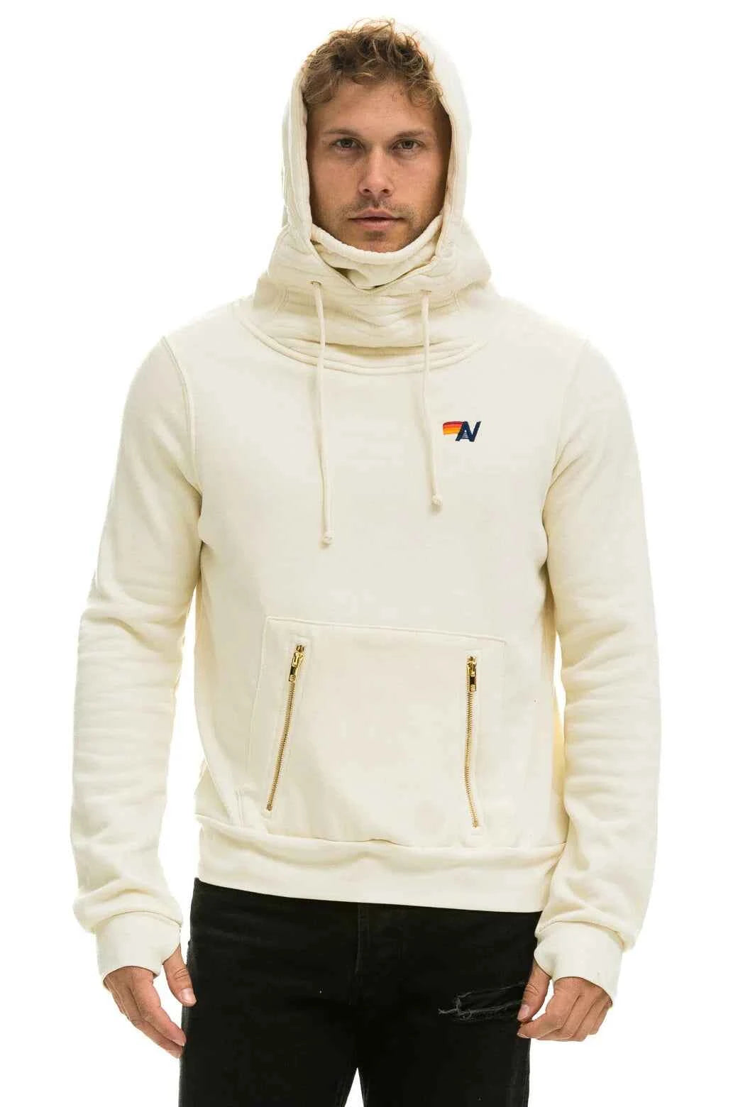 Ninja Pullover Hoodie Vintage White