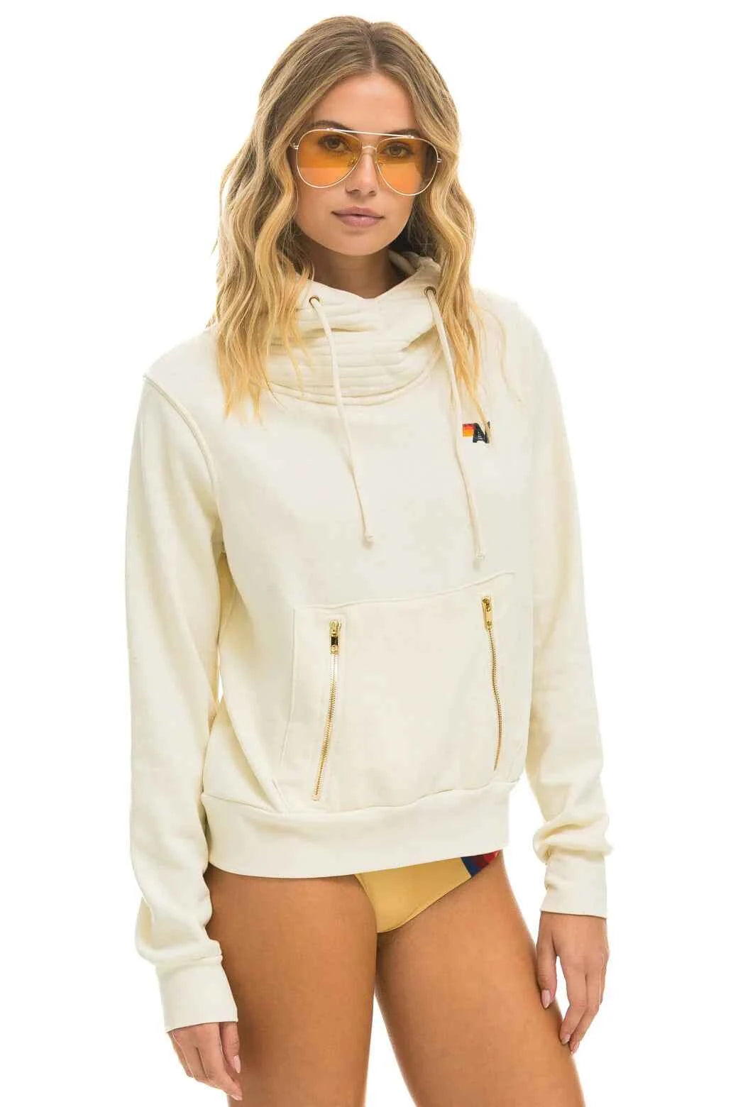 Ninja Pullover Hoodie Vintage White