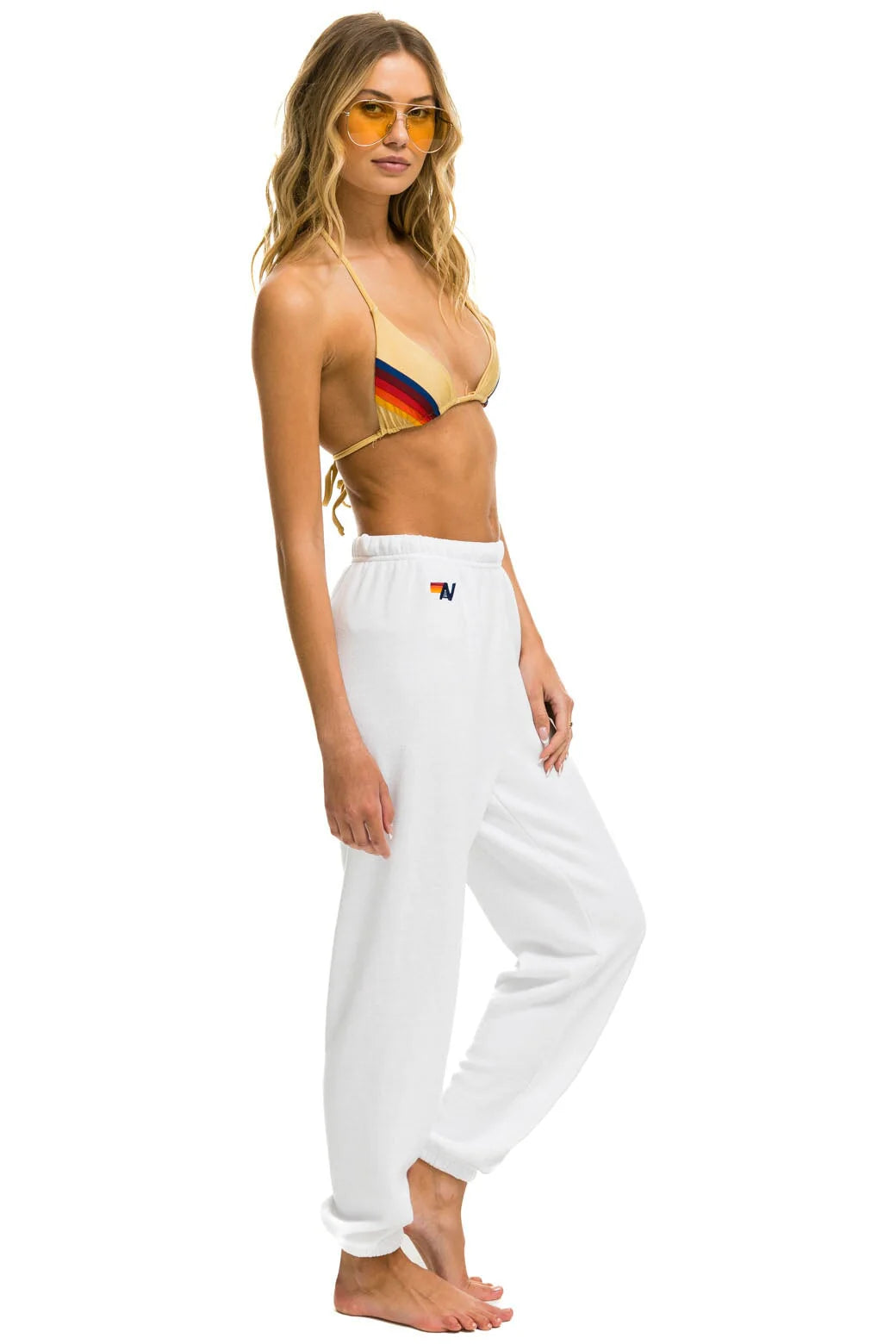 Smiley Sunset Sweatpants White