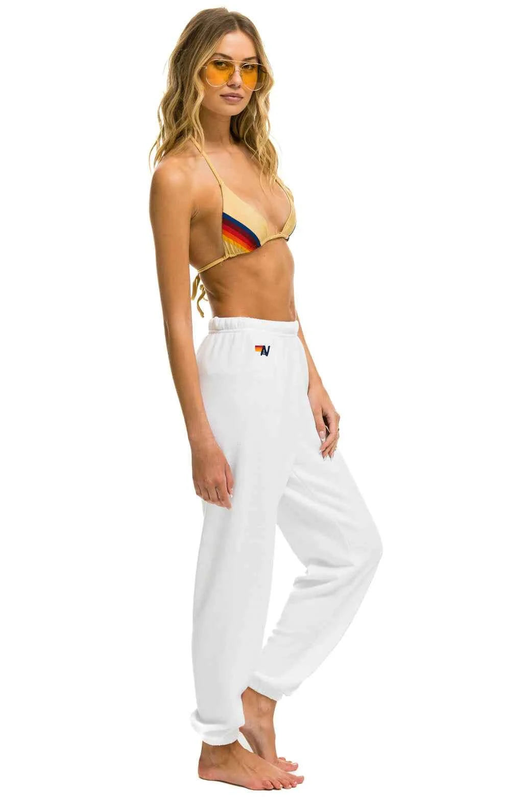 Smiley Sunset Sweatpants White