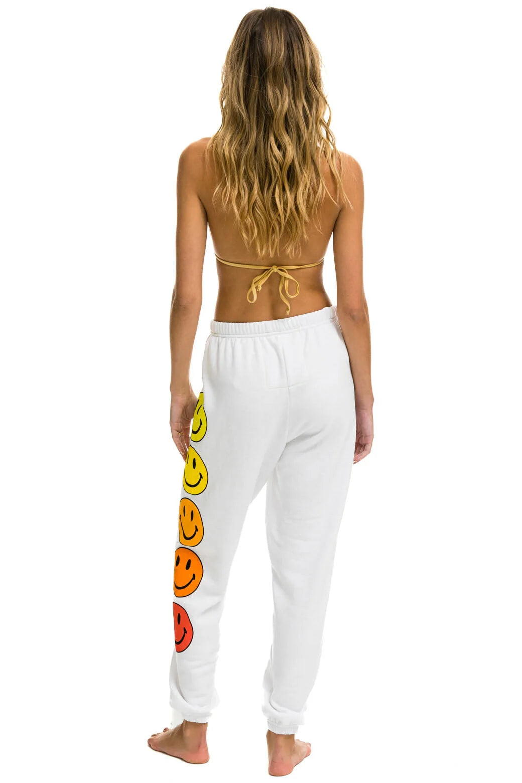 Smiley Sunset Sweatpants White