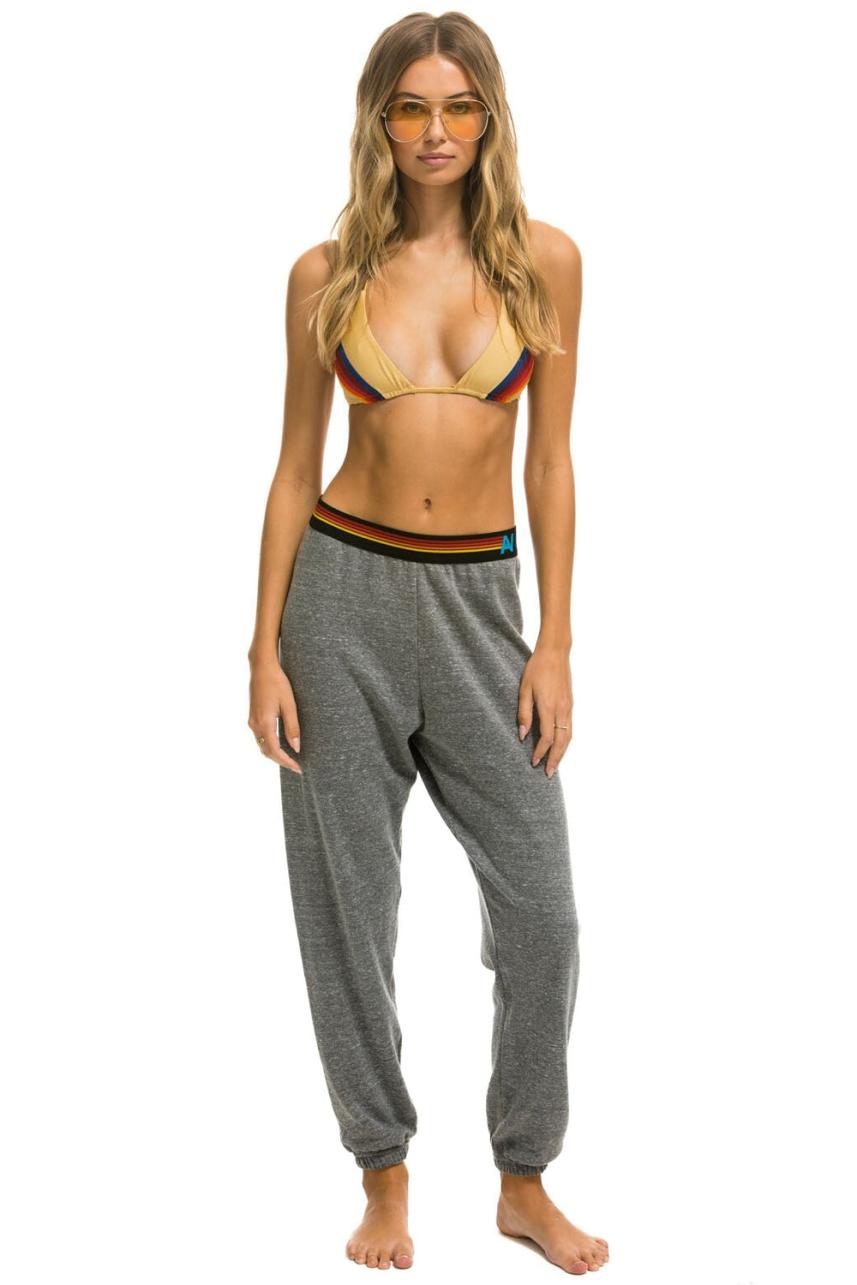 Logo Stripe Sweatpants Heather Grey