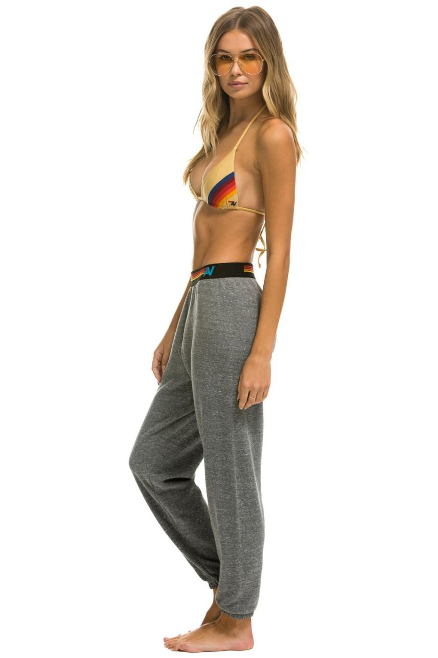 Logo Stripe Sweatpants Heather Grey