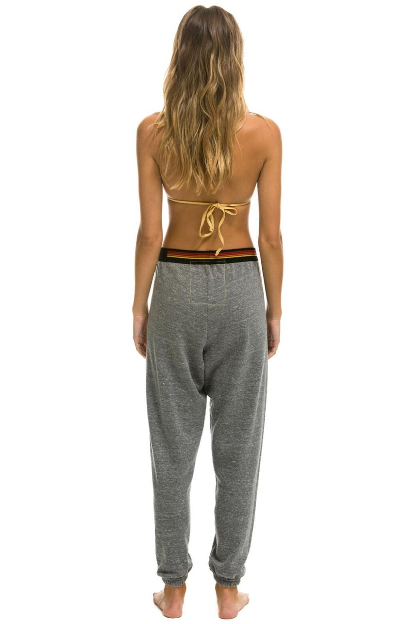 Logo Stripe Sweatpants Heather Grey