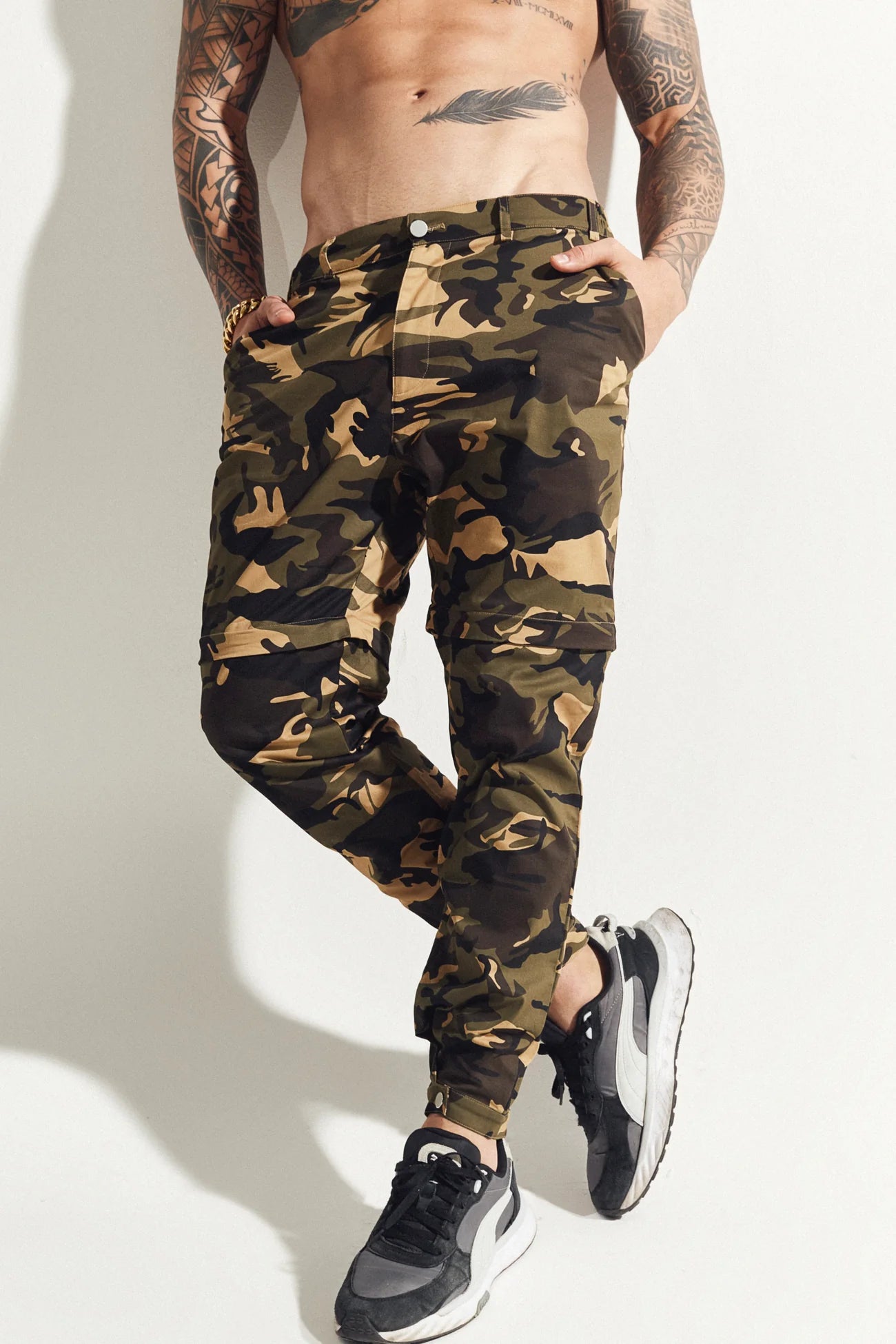 Camo Convertible Trouser/Short - Bella's House Tulsa