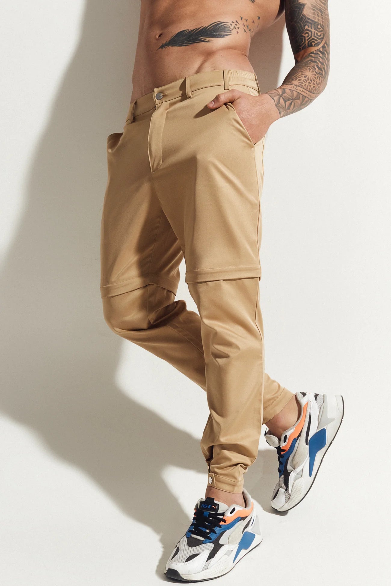 Khaki Convertible Trouser/Short